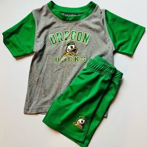 Oregon Ducks Kids' Green and Gray Outfit